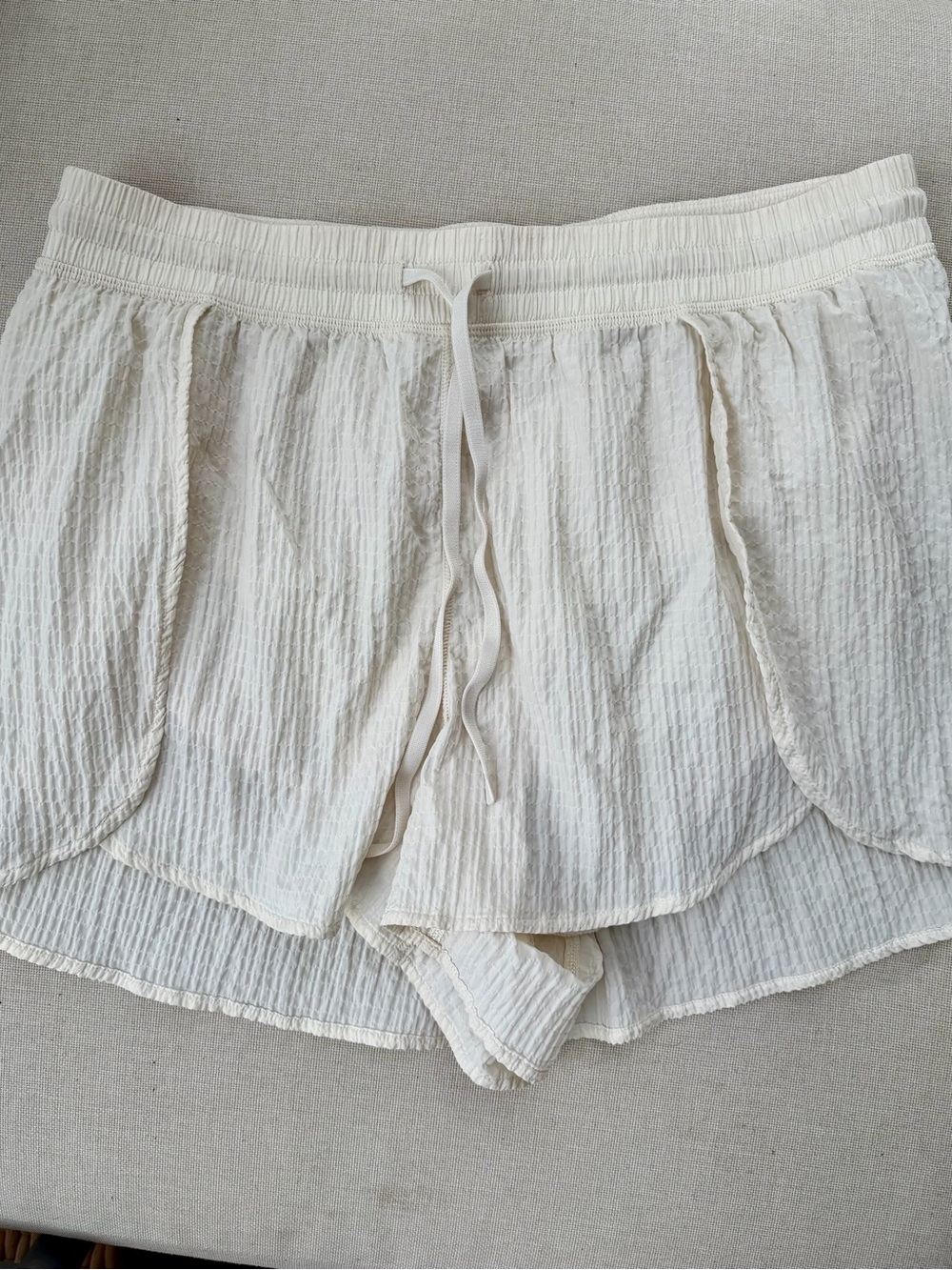lululemon athletica Cream Layered Athletic Shorts